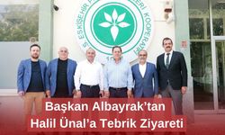 Başkan Albayrak’tan Halil Ünal’a Tebrik Ziyareti