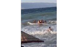 Boğulmak üzere olan genci vatandaşlar kurtardı