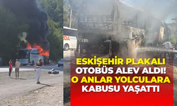 Eskişehir plakalı otobüs alev aldı! O anlar yolculara kabusu yaşattı
