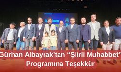 Gürhan Albayrak’tan “Şiirli Muhabbet” Programına Teşekkür
