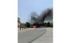 Kahramanmaraş'ta otomobil yangını