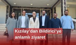Kızılay'dan Bildirici'ye ziyaret