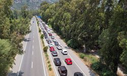 Muğla'ya bayramda 246 bin araç giriş yaptı