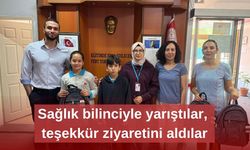 Sağlık bilinciyle yarıştılar, teşekkür ziyaretini aldılar