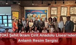 TOKİ Şehit İkram Cirit Anadolu Lisesi’nden Anlamlı Resim Sergisi