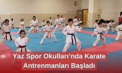Yaz Spor Okulları’nda Karate Antrenmanları Başladı