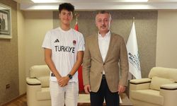 Avrupa Şampiyonu gence tebrik