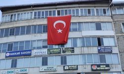 Hakkari'de 'Terörsüz Türkiye'ye Türk Bayraklı destek