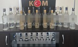25 litre sahte içki ele geçirildi