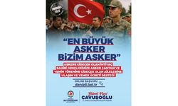 Büyükşehir askere gidecek Mehmetçiğin de yanında