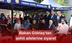 Bakan Göktaş'tan şehit ailelerine ziyaret