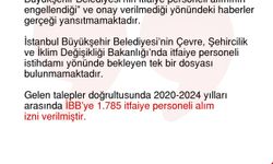 Bakanlıktan İBB’nin itfaiye personeli alımına yönelik iddialarına ilişkin açıklama