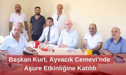 Başkan Kurt, Ayvacık Cemevi’nde Aşure Etkinliğine Katıldı