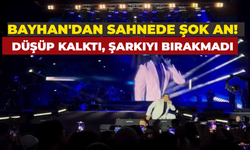 Bayhan'dan Sahnede Şok An! Konserinde düştü. O anlar kamerada
