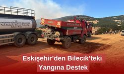 Eskişehir’den Bilecik’teki Yangına Destek