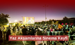 Vatandaşlar açık hava sinemasında buluştu