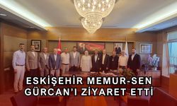 MEMUR-SEN Eskişehir'den Gürcan'a tebrik ziyareti