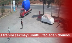 Hızlı refleksi ile hayatı kurtuldu