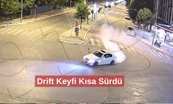 Drift yapan sürücü KGYS kameralarından kaçamadı
