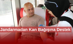 Jandarmadan kan bağış kampanyasına destek