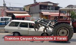 Otomobil traktöre arkadan çarptı: 2 yaralı