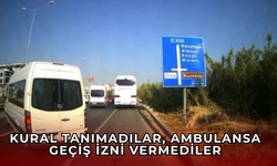 Antalya’da kural tanımayan sürücüler ambulansa geçit vermedi