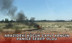 Arazideki küçük çaplı yangın ekipleri hareketlendirdi