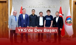 YKS’de dereceye giren öğrencileri makamında kabul etti