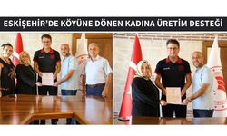 Eskişehir’de Köyüne Dönen Kadına Üretim Desteği