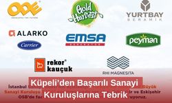 Küpeli’den Başarılı Sanayi Kuruluşlarına Tebrik