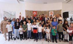 Başkan yetim ve özel çocuklarla kahvaltı yaptı