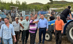 Yangın bölgesinde incelemeler yapıldı
