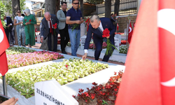 Şehitlikte dualar okundu