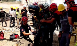 Kuyuya düşen vatandaş itfaiye tarafından kurtarıldı