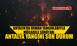 Antalya’da orman yangınlarıyla mücadele sürüyor: Antalya yangını son durumu