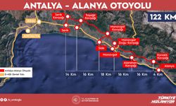 Antalya-Alanya Otoyolu'nda geri sayım