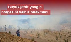Büyükşehir'den yangın bölgesine yardım