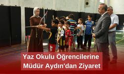 Yaz Okulu Öğrencilerine Müdür Aydın'dan Ziyaret