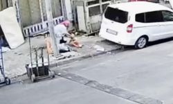 Balkondan düşen 4 yaşındaki çocuğun görüntüleri kameraya yansıdı
