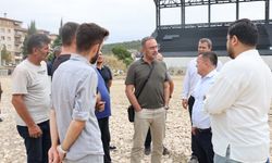 Stadyum inşaatında inceleme