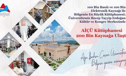 100 Bin Kitap! AİÇÜ Kütüphanesi Rekor Kırdı