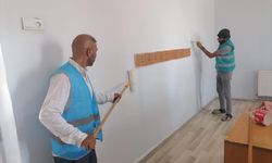 Yükümlüler Kamu Hizmetiyle Okulları Onarıyor