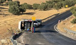 Minibüs devrildi: 1 ölü, 15 yaralı