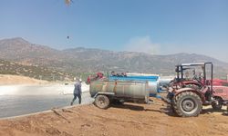 Vatandaşlar yangın için seferber oldu