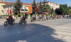 Zafer Bayramı'na bisikletli kutlama