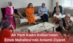AK Parti Kadın Kolları’ndan Emek Mahallesi’nde Anlamlı Ziyaret
