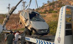 Alanya’da otomobil şarampole uçtu: 1 yaralı