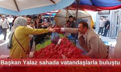 Başkan Yalaz sahada vatandaşlarla buluştu