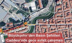 Büyükşehir’den Basın Şehitleri Caddesi’nde gece asfalt çalışması