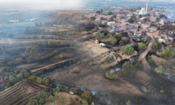 Saçaklı Köyü Yangın Sonrası Dron ile Görüntülendi